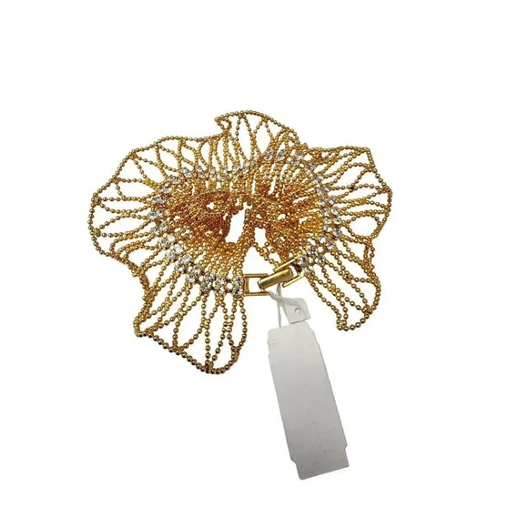 NWT Vintage Gold Beads Special Style with CZ Bracelet – 6 inches - Picture 5 of 5